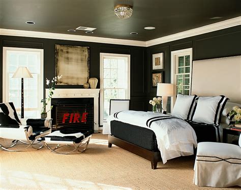 Bold Black And White Bedrooms With Bright Pops Of Color