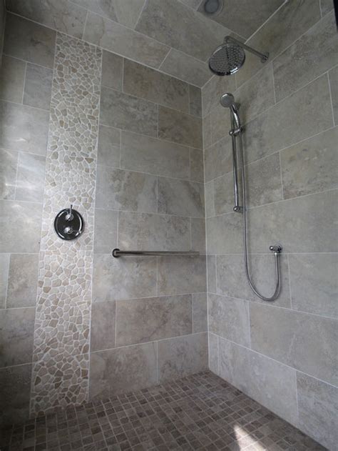 Browse shower designs and decorating ideas. Best Vertical Tile Shower Design Ideas & Remodel Pictures ...