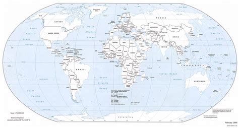 World Map Pdf Black And White With Country Names At Worksheet