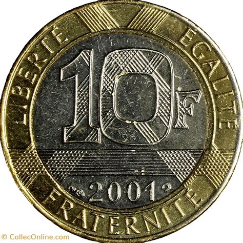 10 Francs Génie De La Bastille Bu 2001 Monnaies Monde France