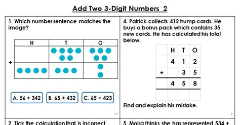 Year 3 Add Two 3-Digit Numbers 2 Lesson - Classroom ...