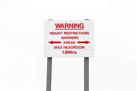 Height Restriction On A Road Stock Photo Image Of Road Danger 28924986