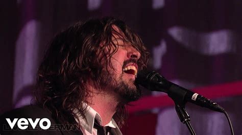 Foo Fighters Best Of You Live On Letterman Youtube