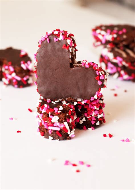 Sprinkled Snack Cake Hearts For Valentines Day Frog Prince Paperie