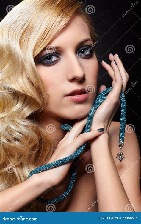 Beautiful Curly Blonde Stock Image Image Of Hairstyle 20112629