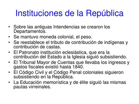 Ppt Los Inicios Del Estado En La República Powerpoint Presentation