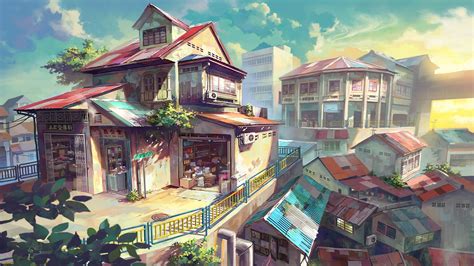 City House Anime Malaysia Wallpapers Hd Desktop And