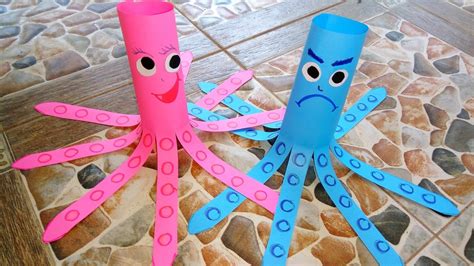 How To Make Paper Octopus Diy Tutorial Youtube