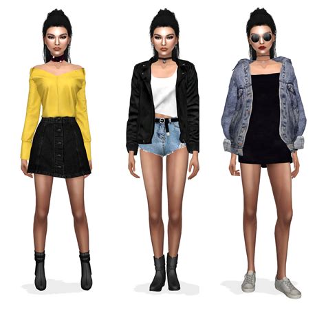 Moon Galaxy Sims — Moongalaxysims Kendall Jenner Lookbook And Cas