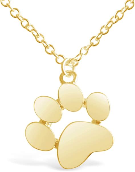 Rosa Vila Dog Paw Print Necklace For Dog Lovers Dog Jewelry Puppy