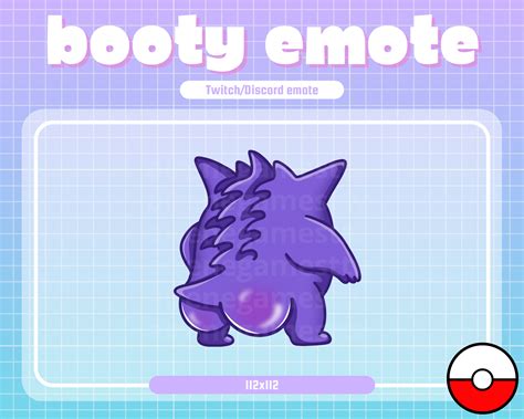 Gengar Booty Twitch Emote - Etsy