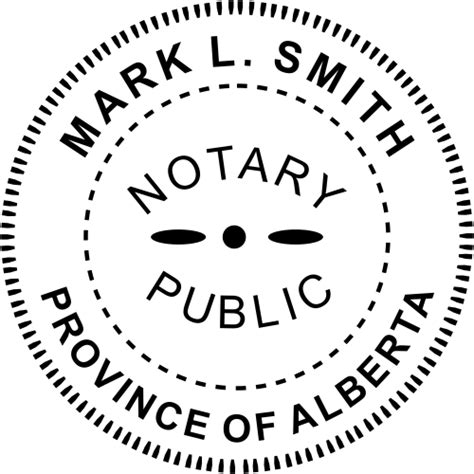 For example, in quebec and manitoba the applicant must have a law degree, while in british columbia, the chosen. Alberta Canada Notary Public Seal Stamp - Simply Stamps