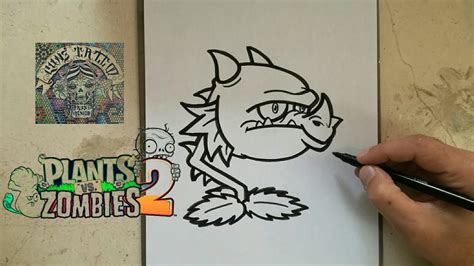 Learn how to draw a sunflower from plants vs zombies. COMO DIBUJAR AL BOCADRAGON - PLANTS VS ZOMBIES 2 / how to ...