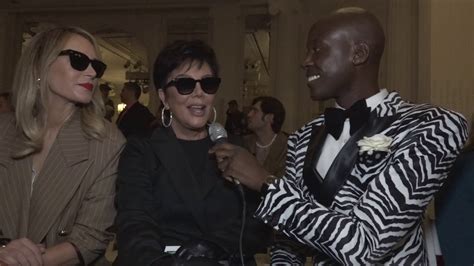 Kris Jenner And Martha Stewart At Dennis Bassos Runway Show Youtube