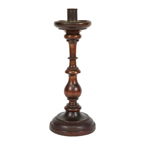 Pair Of Turned Candlesticks In Mahogany For Sale At 1stdibs Turned