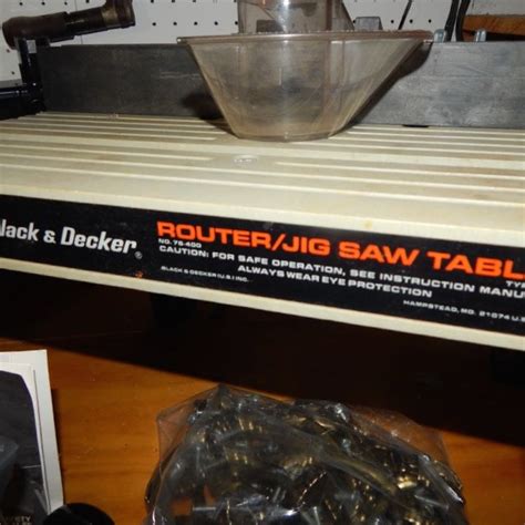 Black And Decker Router Router Table And Other Assorted Tools Ebth