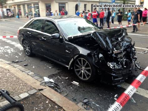 Mercedes E63 Amg Wrecked Leipzig Germany