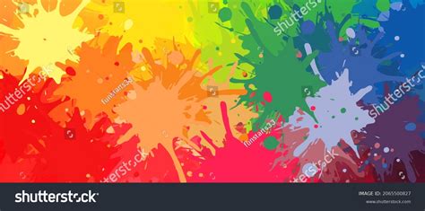 Colorful Abstract Paint Splash Background Illustration Stock
