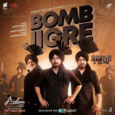 Bomb Jigre Ranjit Bawa New Punjabi Song 2019 Lyrics Ardaas Karaan