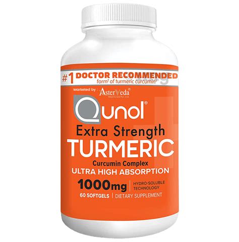 Qunol Extra Strength Turmeric Curcumin Complex 1000mg Softgel Buy