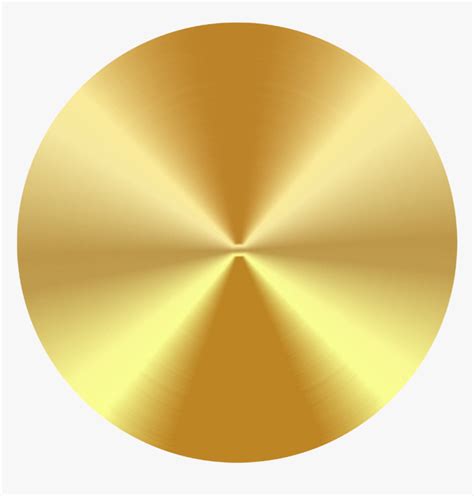 Circle Round Disc Gold Golden Coin Round Golden Circle Png