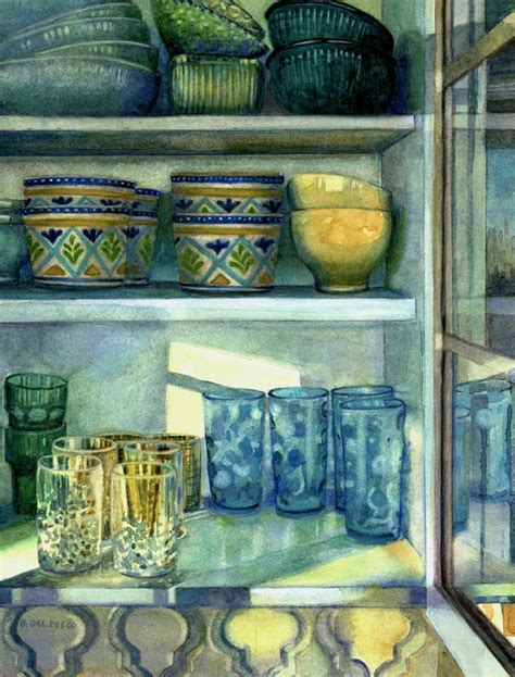Watercolor Paintings Of Your Kitchen Belinda Del Pesco
