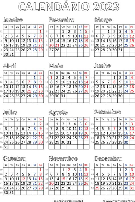 Calendar Rio 2023 Brasil Para Imprimir Com Feriados 2023 Peru Imagesee