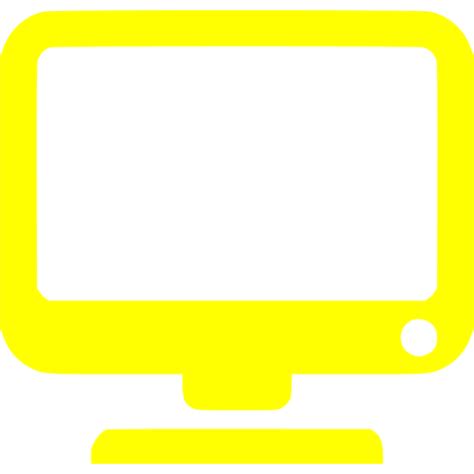 Yellow Monitor Icon Free Yellow Computer Hardware Icons