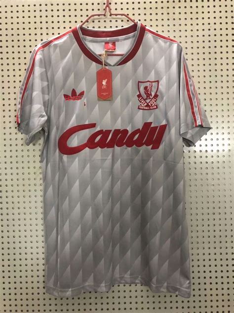 We offers liverpool jersey products. 89 Adult thai version Liverpool away retro soccer/football jersey personalized customize name number