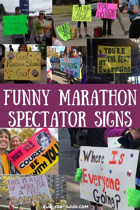 Funny Marathon Signs For Spectators Run For Good Funny Marathon Marathon Signs Marathon