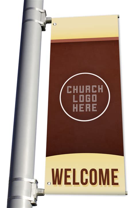Ds Light Pole Banner Custom Church Banner Welcome Church Banners Com
