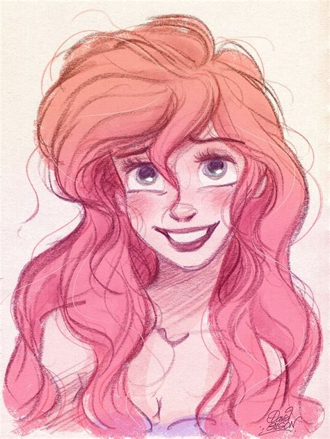 Happy 27th Ariel Disney Sketches Disney Drawings Disney Princess Art