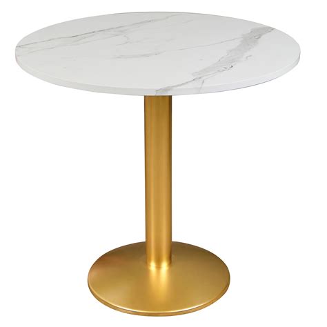 Alpome Round Modern Dinning Coffee Table Bistro Table Tulip Table With