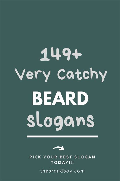 169  Catchy Beard Slogans and Sayings - thebrandboy.com | Business slogans, Slogan, Cool slogans