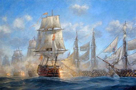 When Did 18th Century British Warships Start Acquiring The Classic Dark