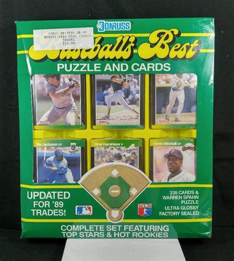 1989 Donruss Baseballs Best Puzzle And 336 Cards Warren Spahn Puzzle
