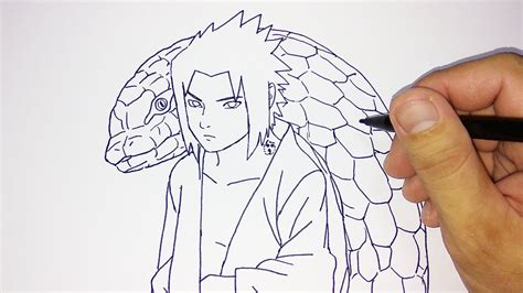 15 Contoh Sketsa Gambar Sasuke Yang Mudah Terbaik Postsid