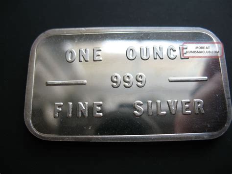 1 Troy Ounce Fine Silver Bache Bullion Bar 999