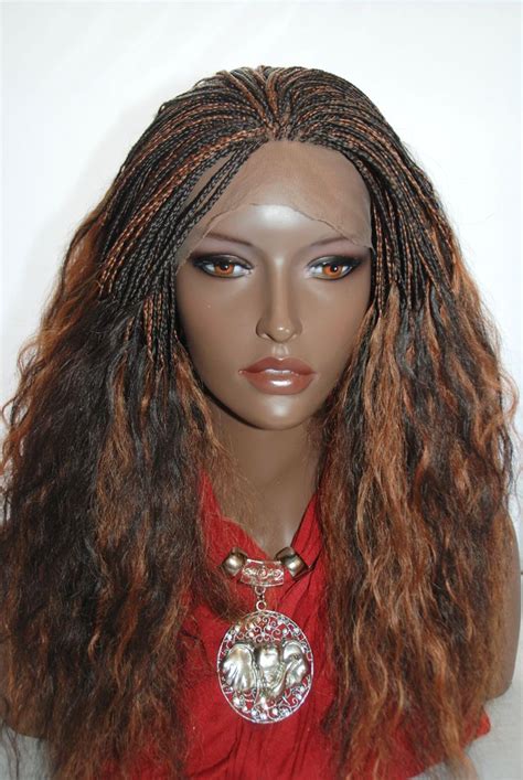 Braided Lace Front Wig Micro Braids Color Lace Front Wigs Lace Wigs Micro Braids Braids Wig