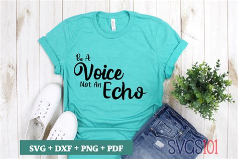 be a voice not an echo svg graphic by svgs101 · creative fabrica