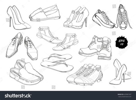 76127 Shoe Sketch Images Stock Photos And Vectors Shutterstock