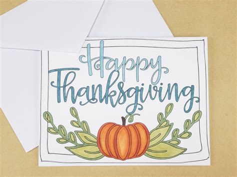 Free Printable Customizable Thanksgiving Cards Templates