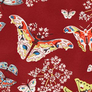 Amy Butler Alchemy Queen Anns Butterflies In Ruby For Empire Style