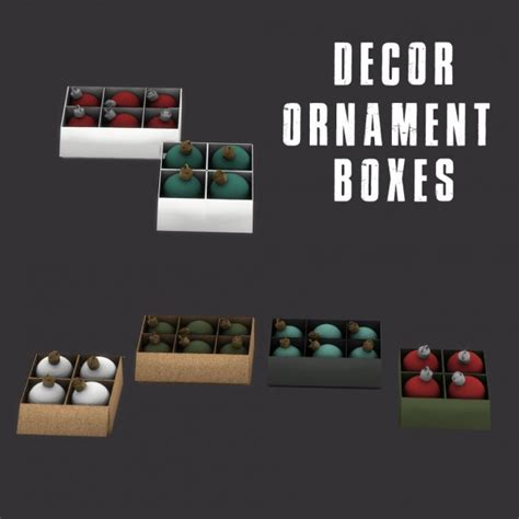 Leo 4 Sims Ornament Boxes Sims 4 Downloads