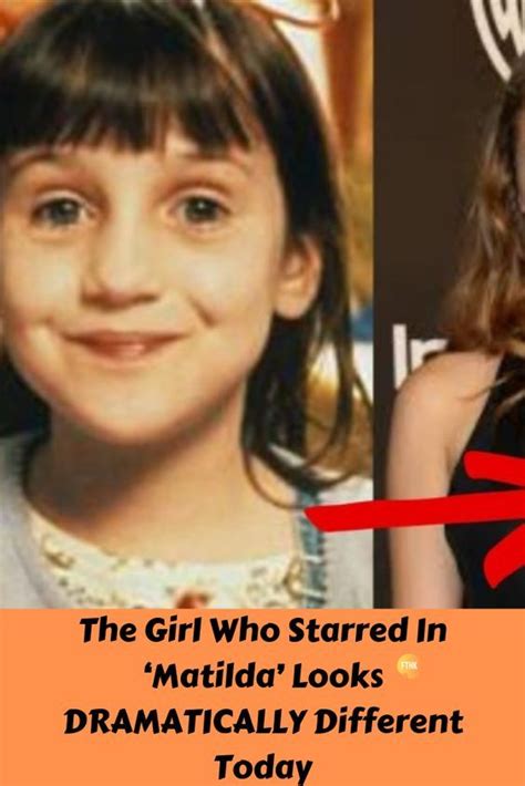 The Girl Who Starred In ‘matilda Looks Dramatically