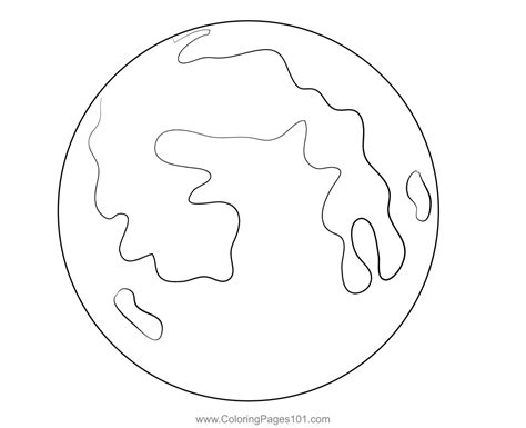 Full Moon Coloring Page For Kids Free Planets Printable Coloring