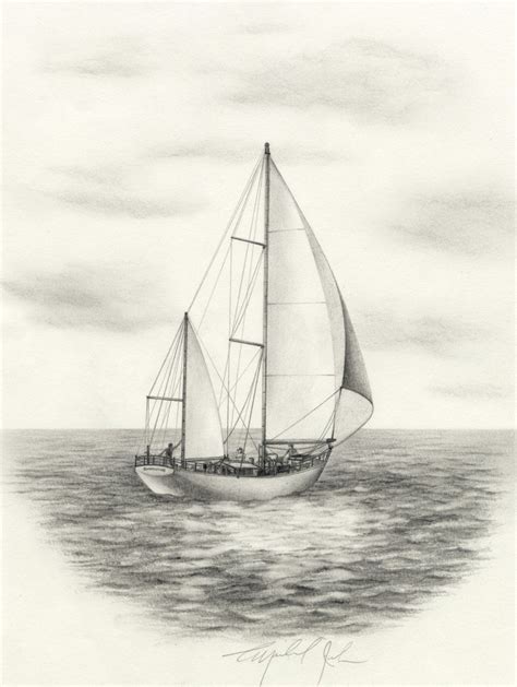 Sailboat Drawing Sailboat Art Boat Drawing