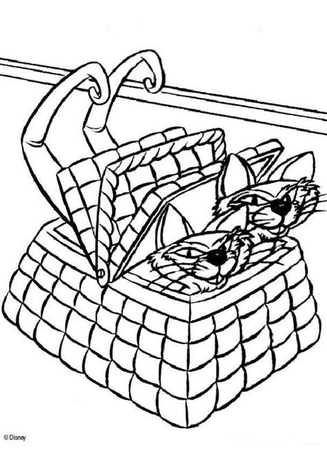 Siberian cat coloring page from cats category. Si and am, the siamese cats coloring pages - Hellokids.com