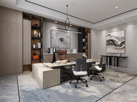 3d Model Boss Office The Manager Room Office Space