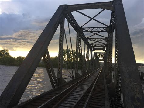 Railroad Bridge Over The Yellowstone River Near Laurel Mt Oc R